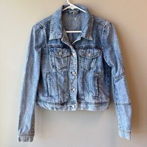Free People Light Blue Denim Jacket